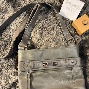 Dark sage purse/crossbody bag